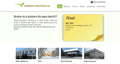 Desktop Screenshot of etablerer-akershus.no